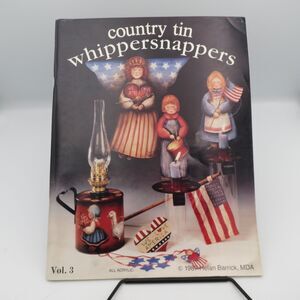 Country Tin Whippersnappers Vol 3 Helan Barrick 1987 Folk Art Painting Patterns